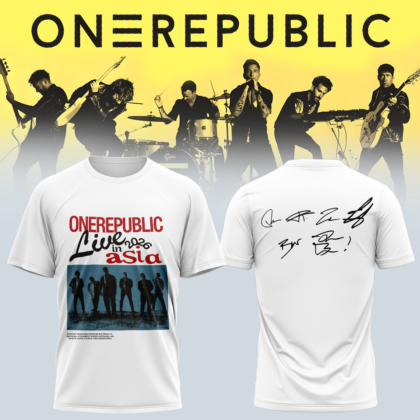 OneRepublic - From Europe With Love Tour 2026 T-Shirt