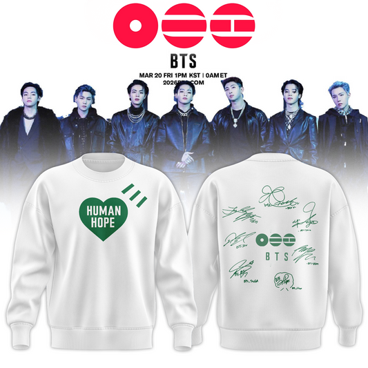 .BTS The 5th Album Release Limited Edition Signature – Sweatshirt