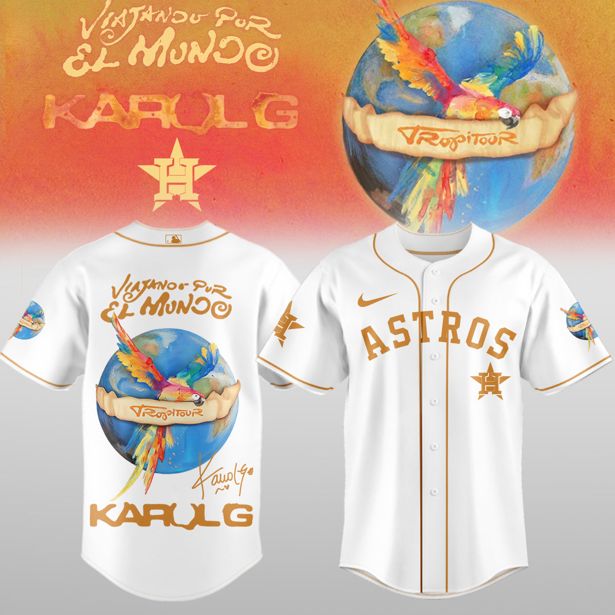 .Baseball x Karol G – Nos Vamos de Tour JERSEY(All Team )