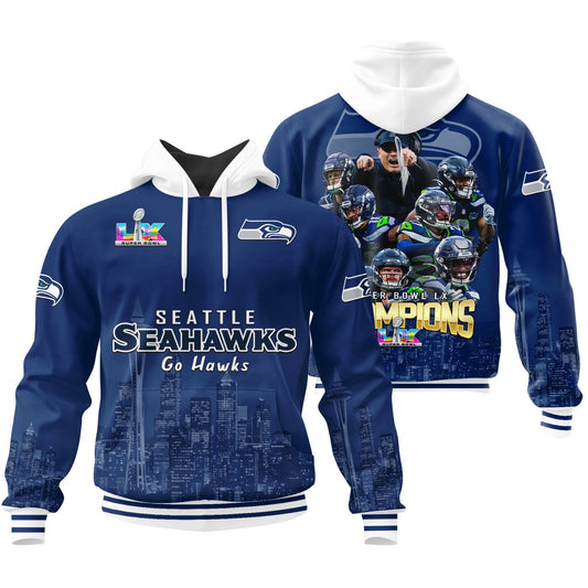 Seattle Seahawks Super Bowl LX Champions Limited Edition Hoodie