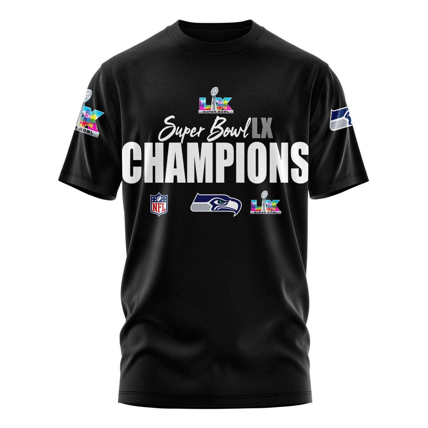 Seattle Seahawks Super Bowl LX Champions Limited Edition T.shirt
