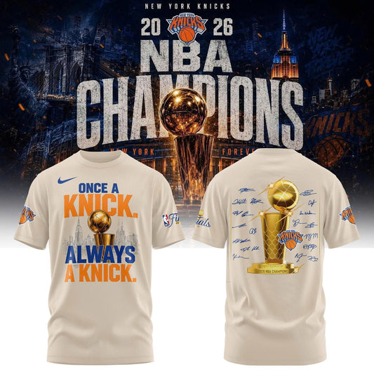 New York Basketball NBA Champions "Once a Knicks, Always a Knicks" Tshirt