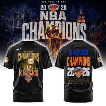 New York Basketball NBA Finals Champions Black Tshirt