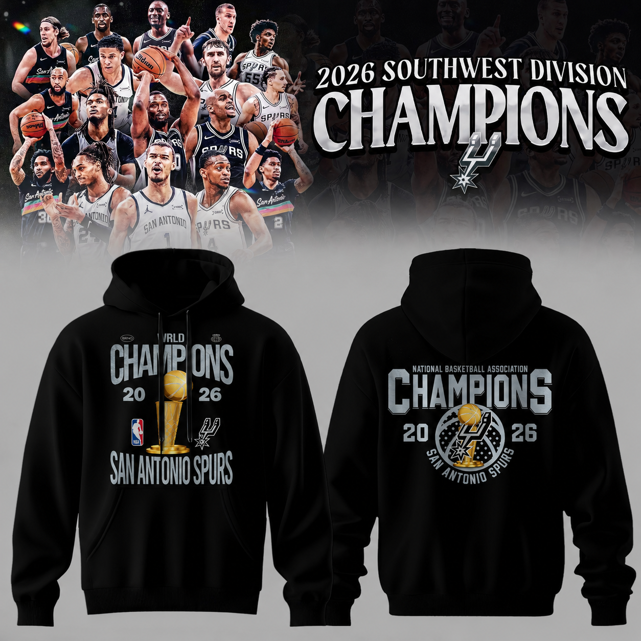Spurs 2026 NBA Champions Black Edition
