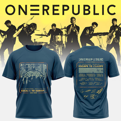 OneRepublic - From Europe With Love Tour 2026 T-Shirt