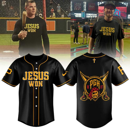 Pittsburgh Pirates x JESUS WON 2026 Jersey Black
