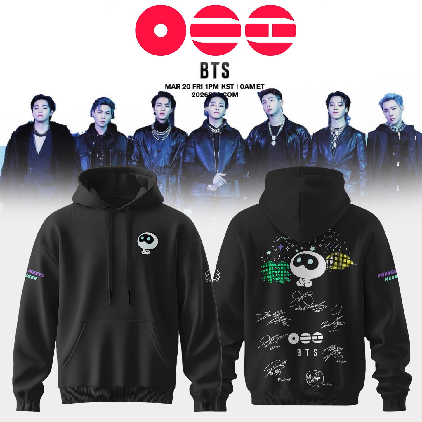 ..BTS The 5th Album Release Limited Edition Signature – Hoodie