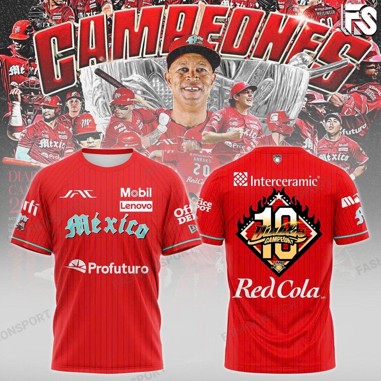 Diablos Rojos del México Campeon Tshirt