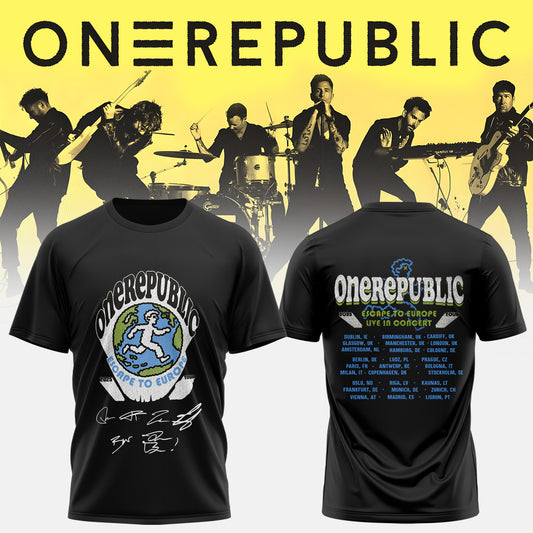 OneRepublic - From Europe With Love Tour 2026 T-Shirt
