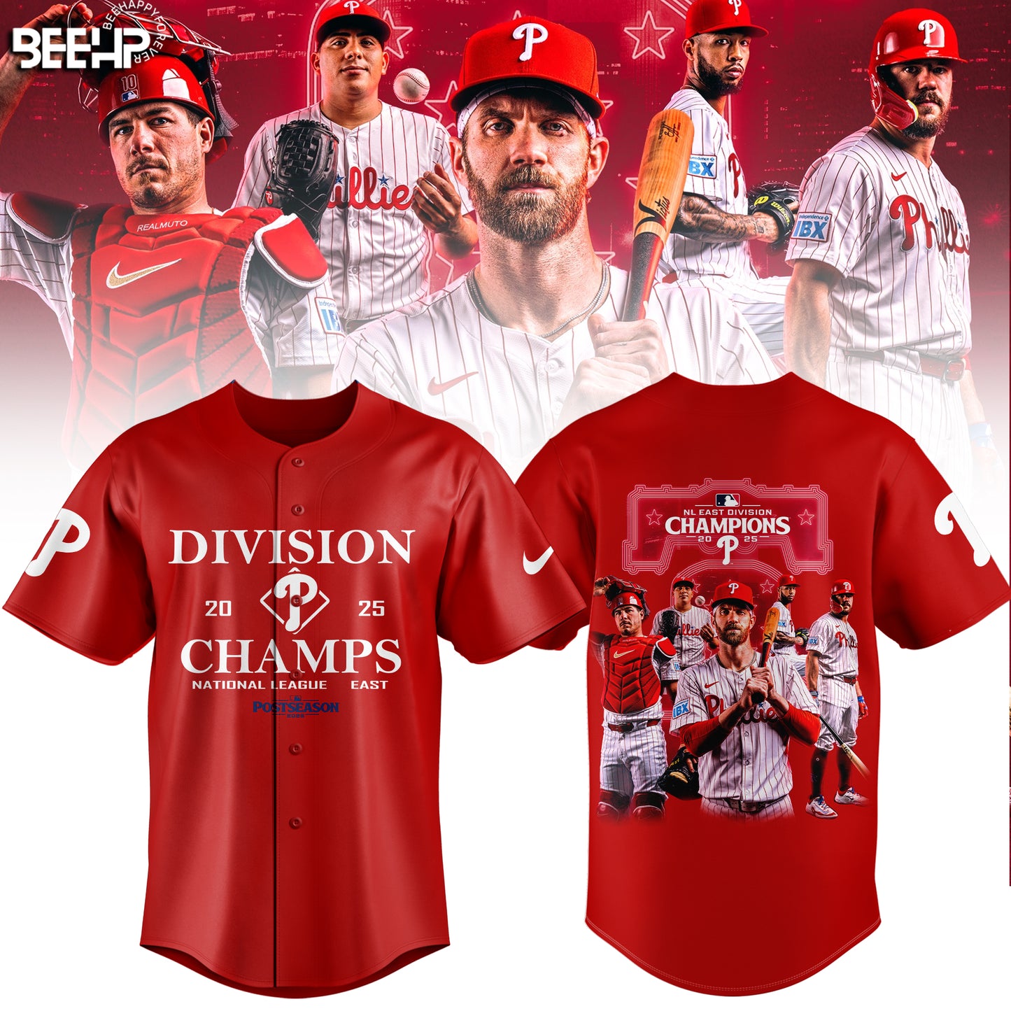 Limited Edition Philadelphia Phillies 2025 NL East Division Champions jersey v3