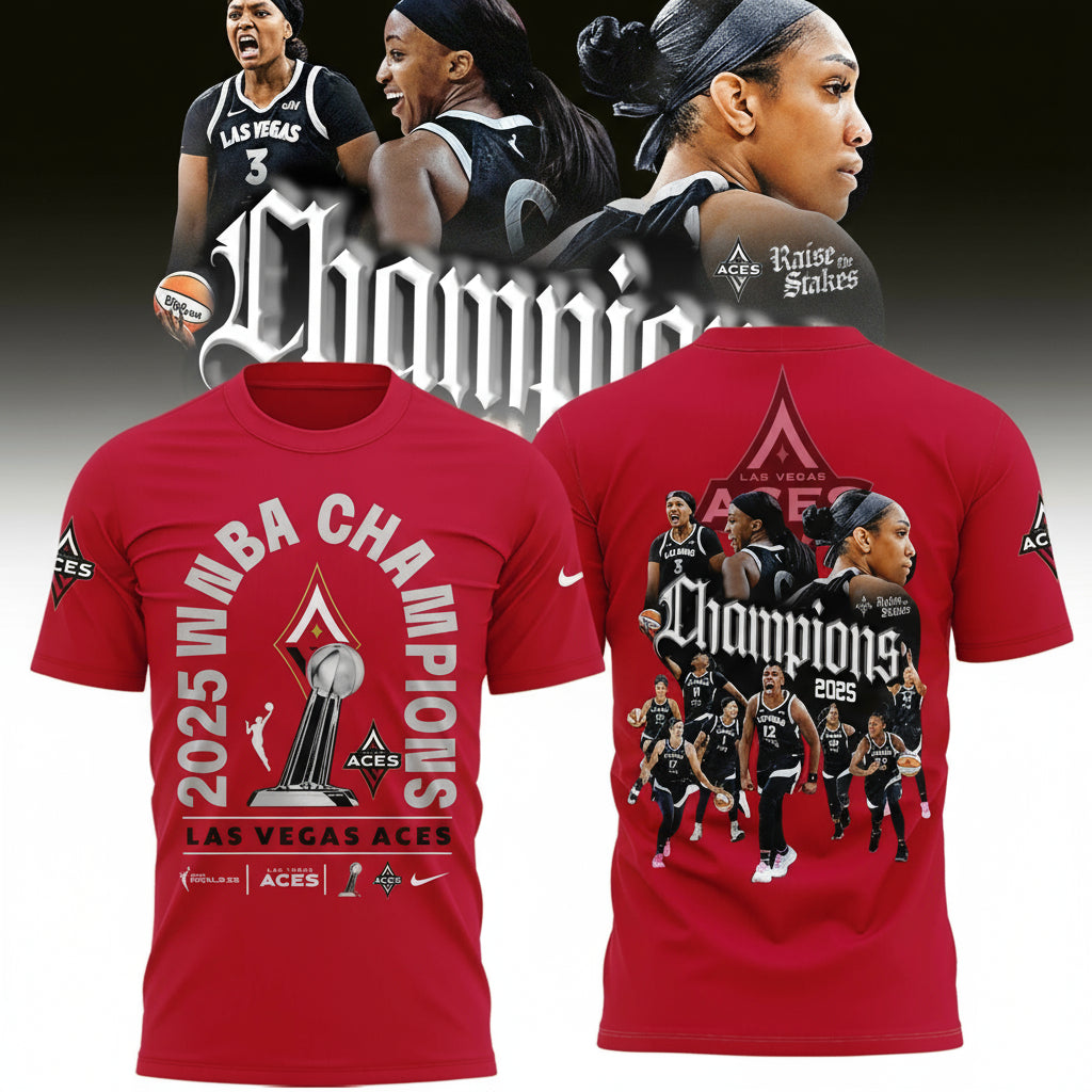 Las Vegas Aces 2025 WNBA Champions Limited Edition Shirt