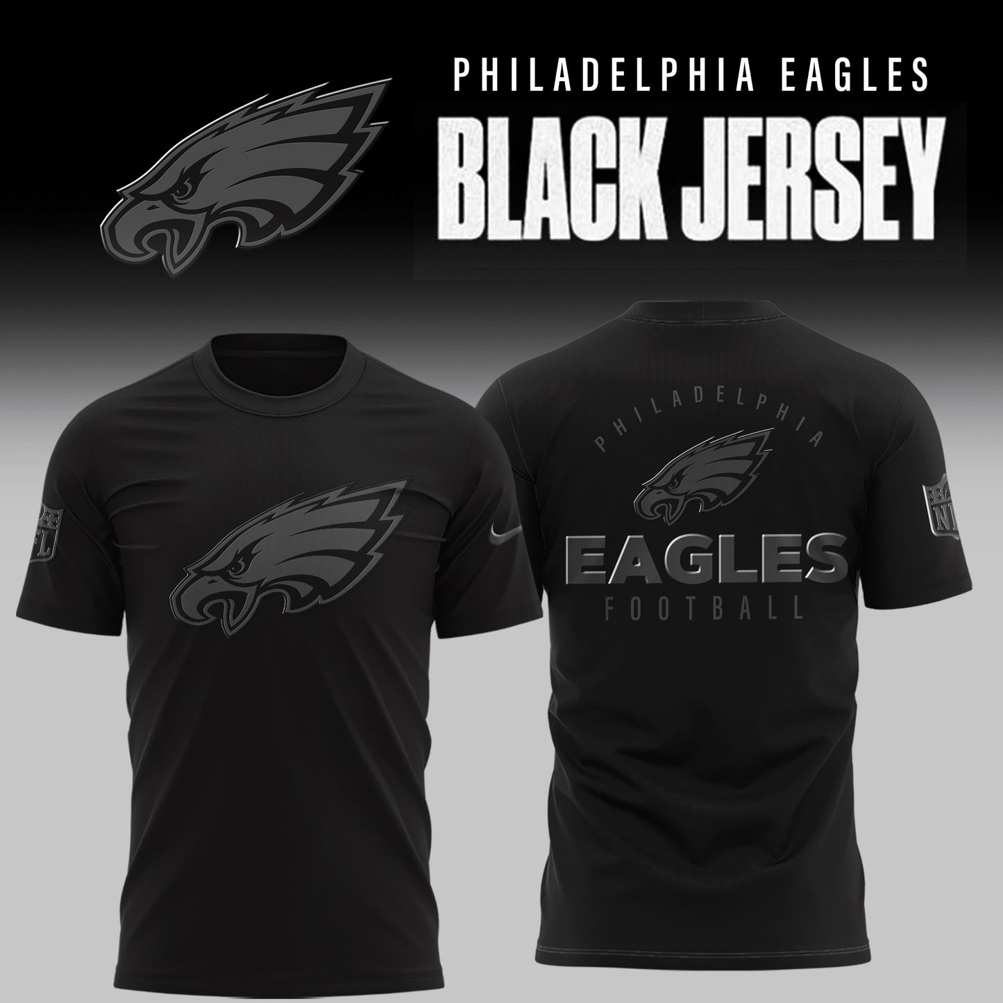 Philadelphia Eagles 2025 Back In Black Limited Edition T-Shirt