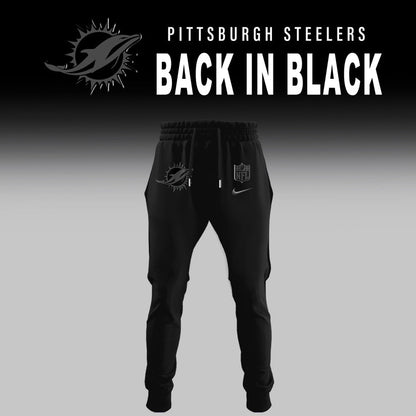Miami Dolphins BACK IN BLACK 2025 Combo Hoodie
