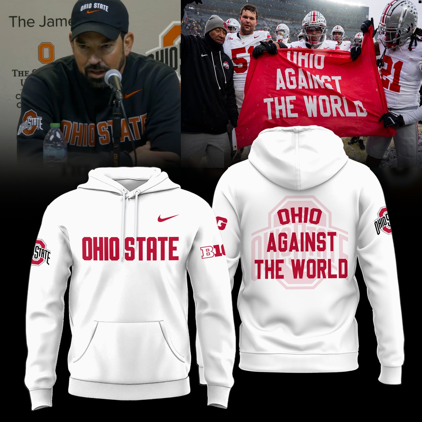 ..Ohio State Buckeyes "Against The World" Limited Edition Hoodie