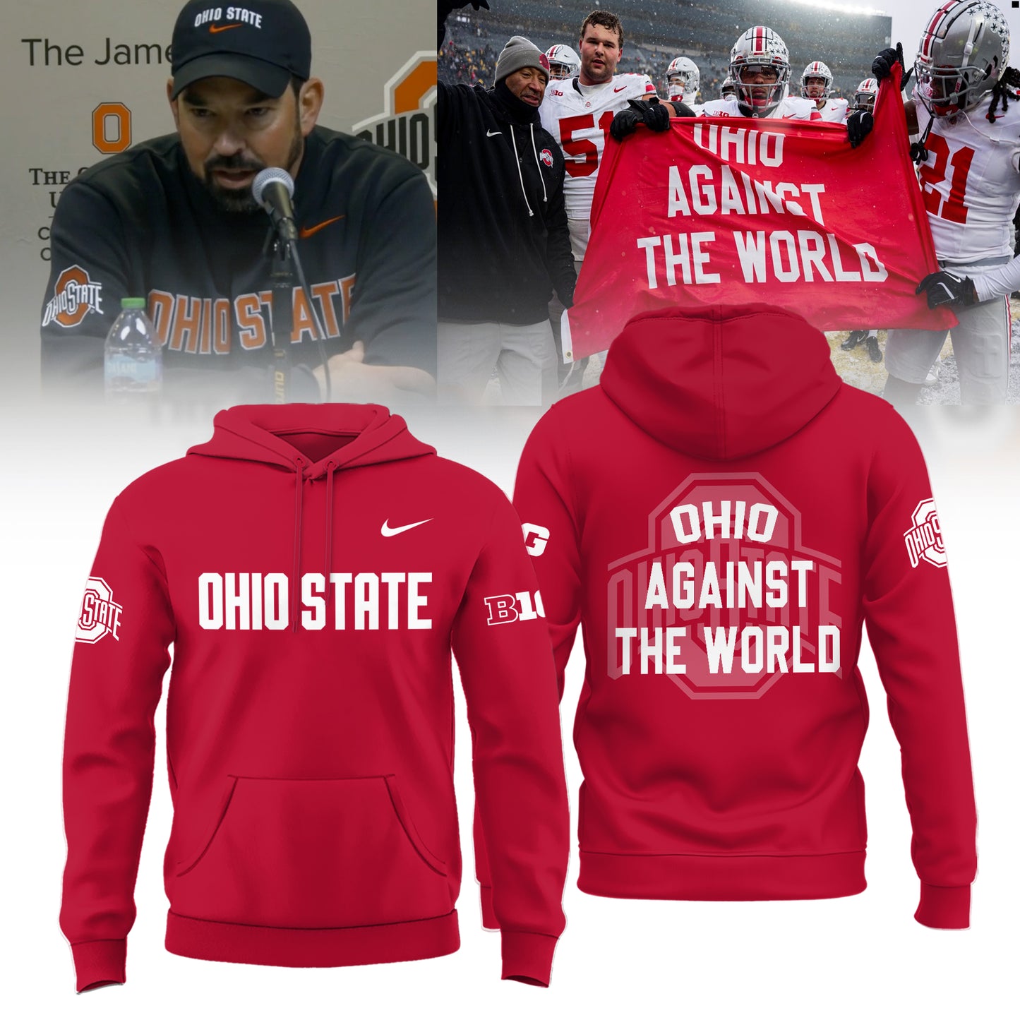 ..Ohio State Buckeyes "Against The World" Limited Edition Hoodie