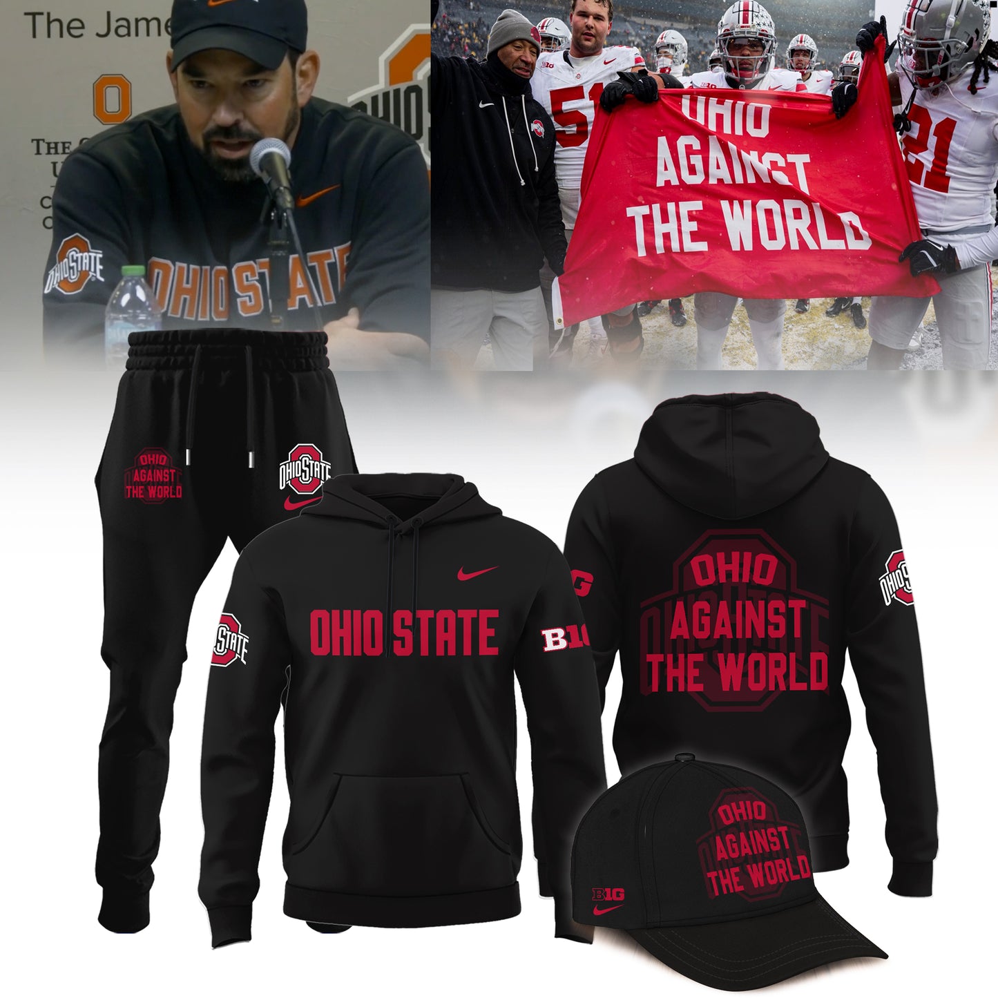 ..Ohio State Buckeyes "Against The World" Limited Edition Hoodie
