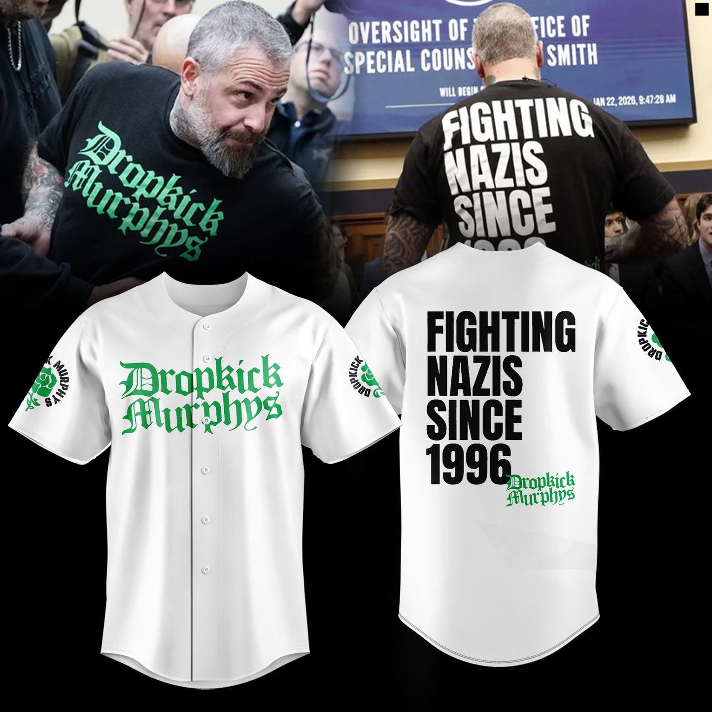 Dropkick Murphys 2026 Limited Edition White Jersey
