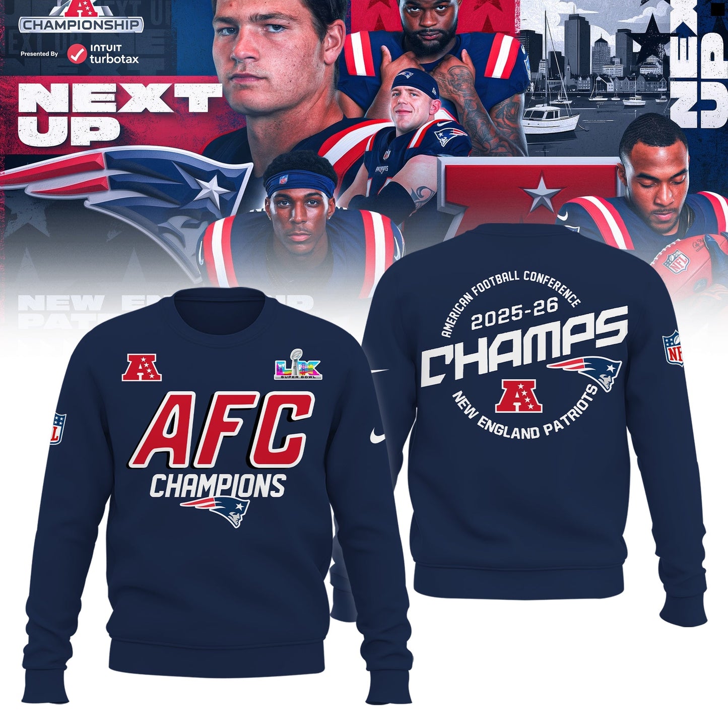 New England Patriots NFC Champions Limited Edition Shirt