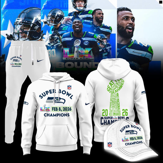 Seattle Seahawks Super Bowl LX Champions Limited Edition Hoodie
