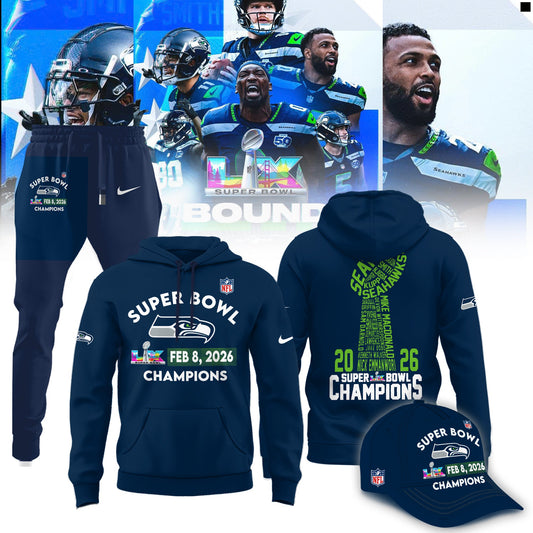 Seattle Seahawks Super Bowl LX Champions Limited Edition Hoodie