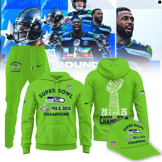 Seattle Seahawks Super Bowl LX Champions Limited Edition Hoodie