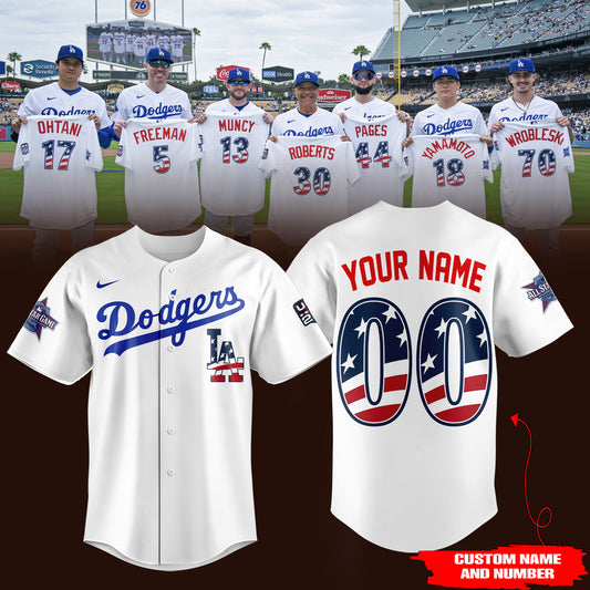 Limited Edition LA Dodgers 2026 USA250 All Star Baseball Jersey