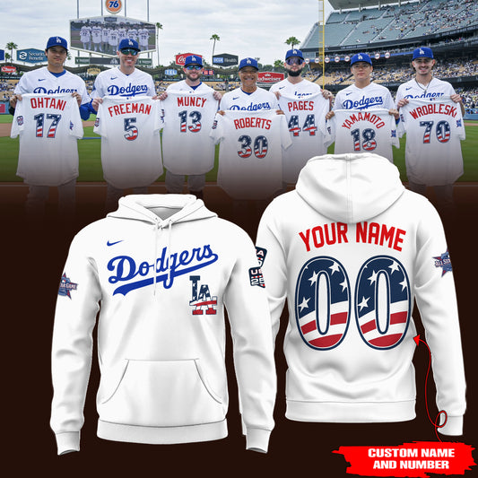 Limited Edition LA Dodgers 2026 USA250 All Star Baseball Hoodie