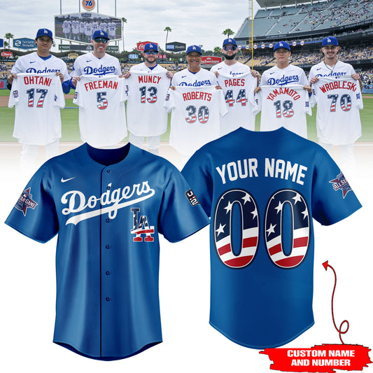 Limited Edition LA Dodgers 2026 USA250 All Star Baseball Jersey
