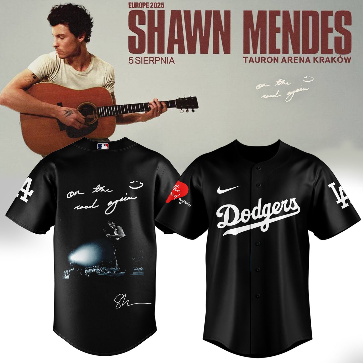 LA Dodgers _ Shawn Mendes “On The Road Again” Jersey