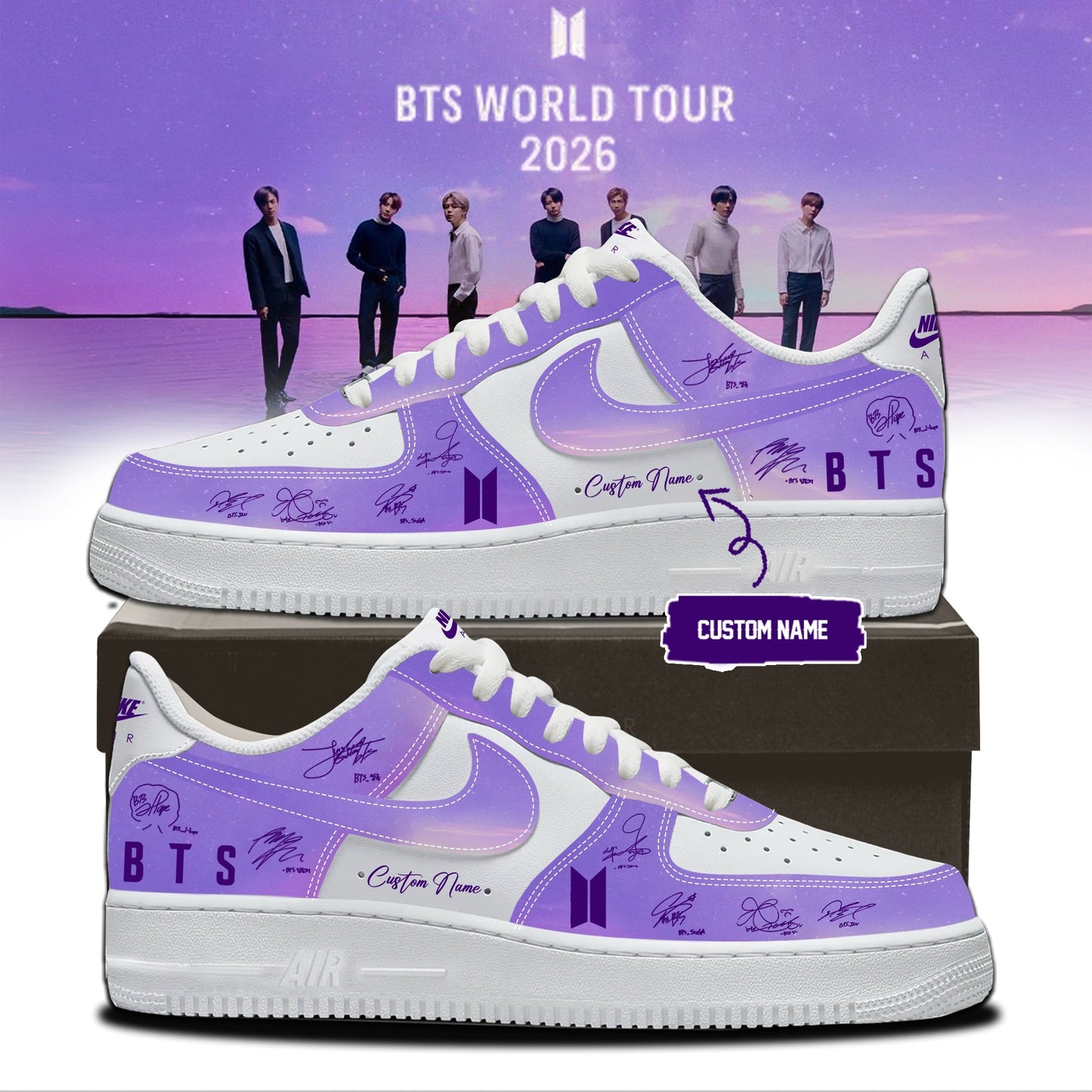 MLB X BTS - COMEBACK & WORLD TOUR 2026 - Limited Edition Signature Shoes