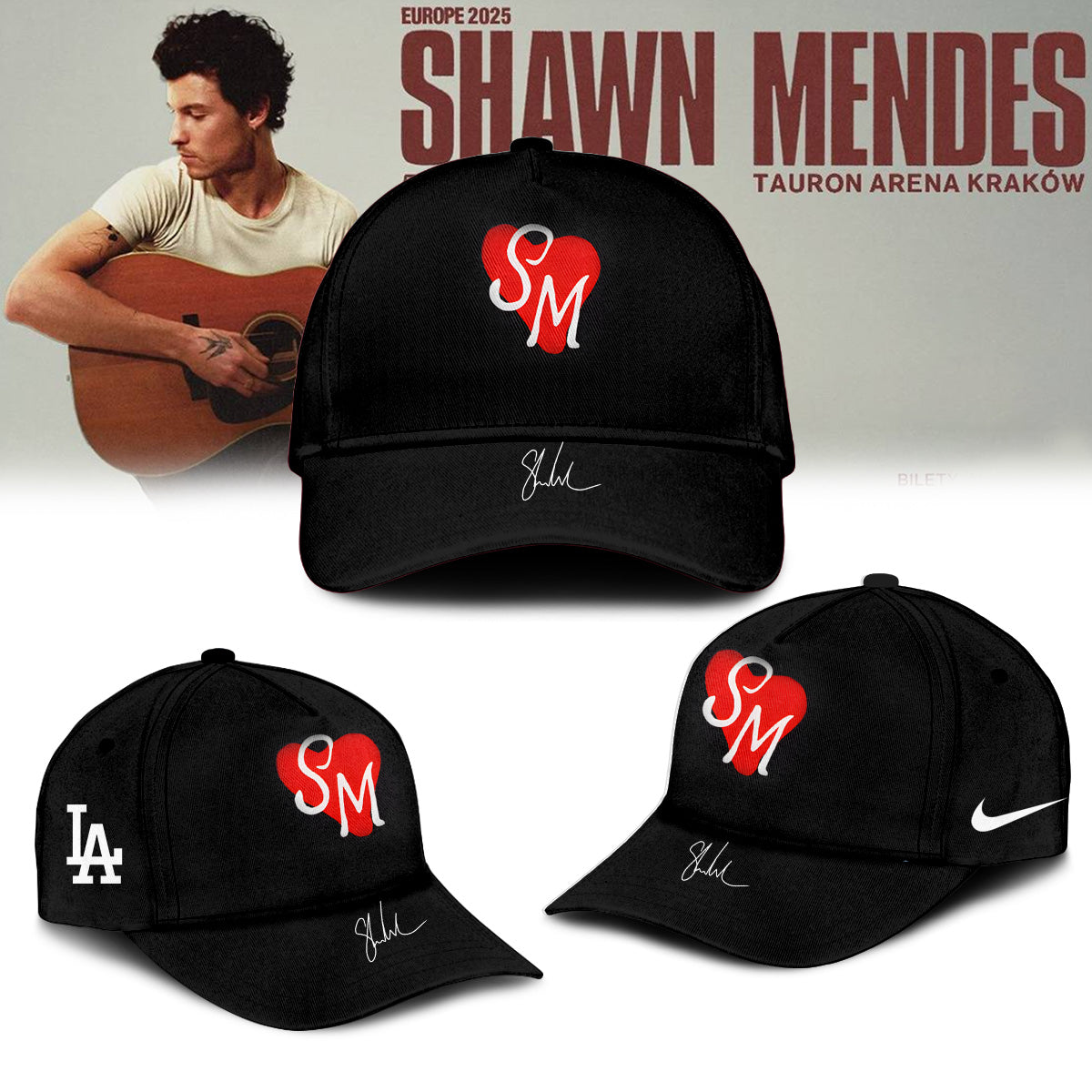 Shawn Mendes _ On The Road Again Black Hoodie
