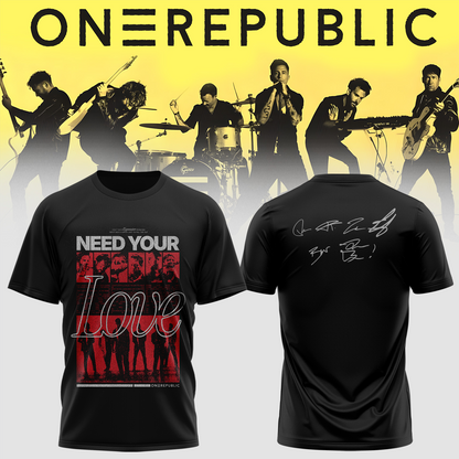 OneRepublic - From Europe With Love Tour 2026 T-Shirt