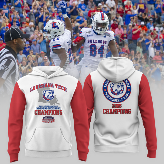 LOUISIANA TECH - Independence Bowl 2025 Champion Hoodie