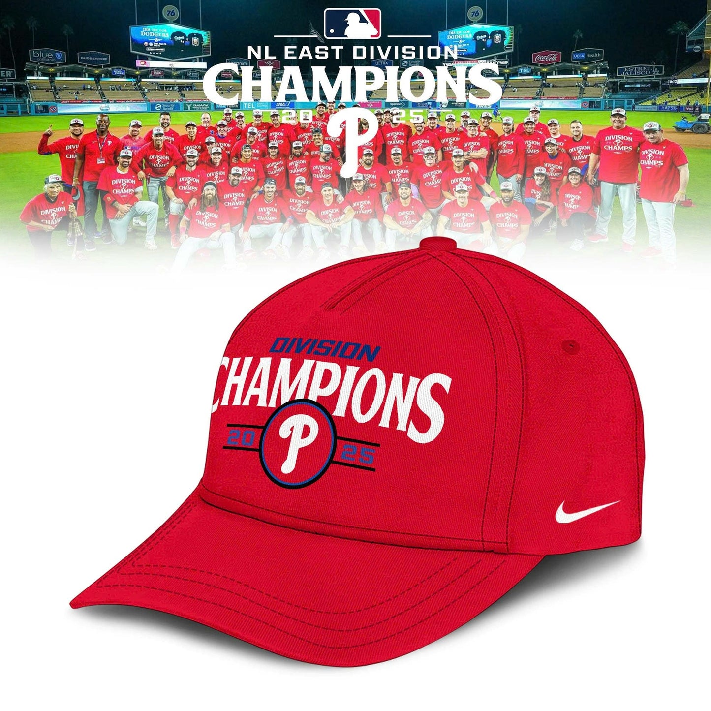 Philadelphia Phillies BACK-TO-BACK NL EAST CHAMPIONS T-Shirt