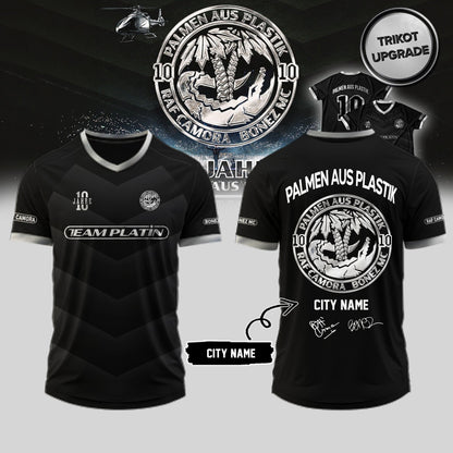 .RAF Camora & Bonez MC “10 Jahre Palmen aus Plastik Tour” signed Jersey (Custom City Name)