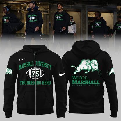 Marshall Thundering Herd “75” Tribute Tee – For True Fans Zip Hoodie