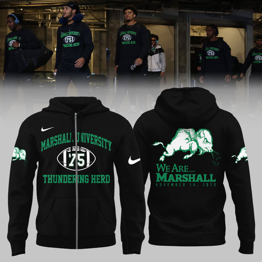 Marshall Thundering Herd “75” Tribute Tee – For True Fans Zip Hoodie