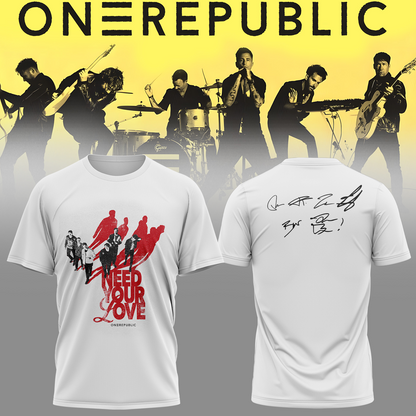 OneRepublic - From Europe With Love Tour 2026 T-Shirt
