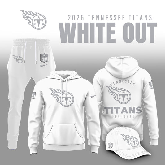 Tennessee Titans 2026 White Out Limited Edition Hoodie