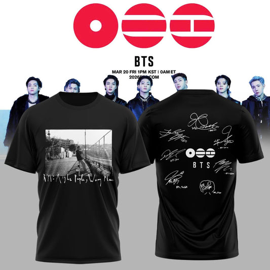 .BTS The 5th Album Release Limited Edition Signature – Tshirt