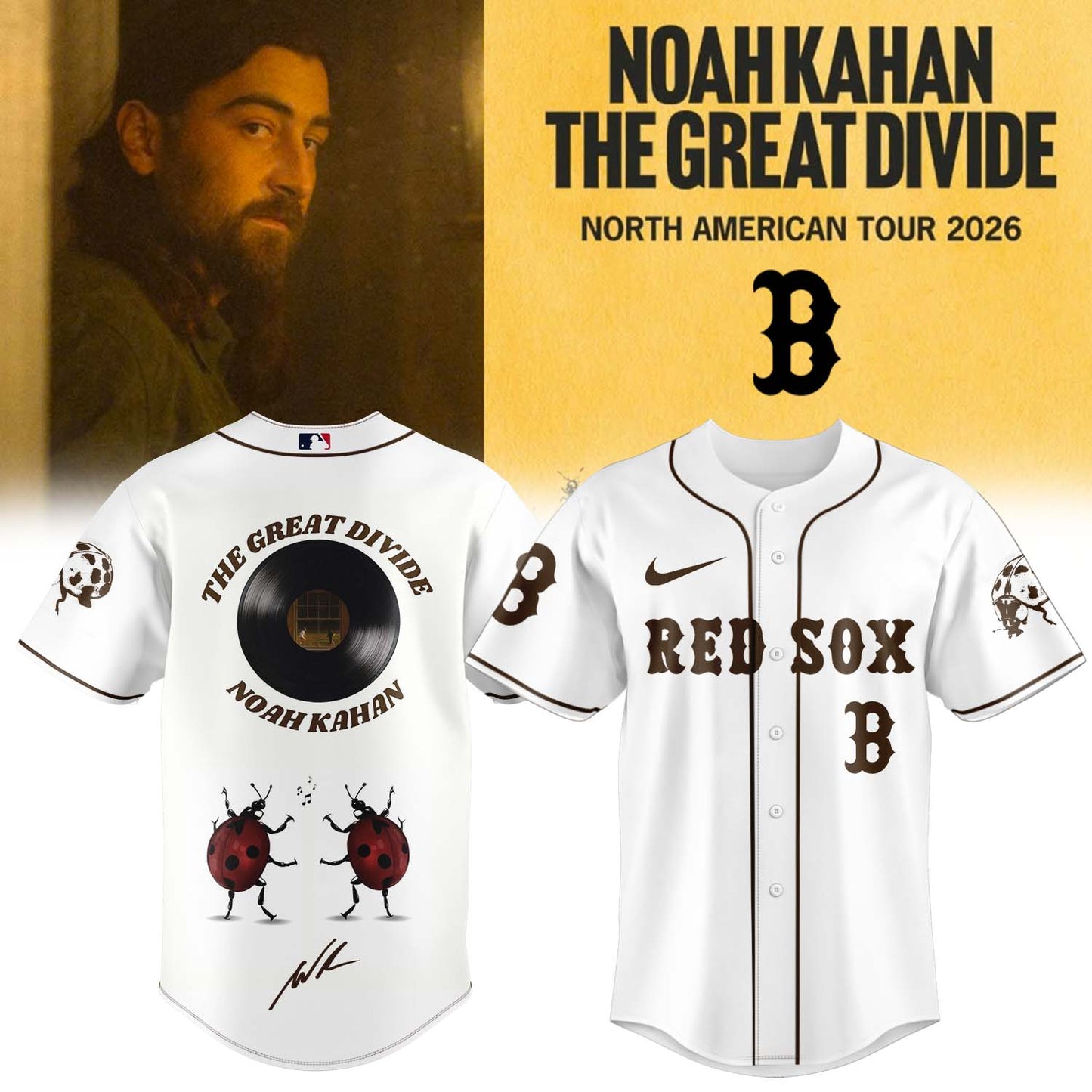 Noah Kahan “The Great Divide: The Last Of The Bugs” Album 2026 Limited Edition Signature – Jersey