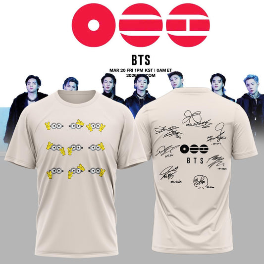 .BTS The 5th Album Release Limited Edition Signature – Tshirt