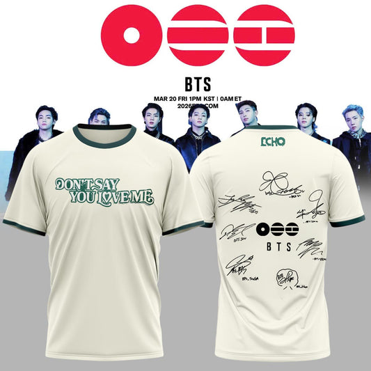 .BTS The 5th Album Release Limited Edition Signature – Tshirt