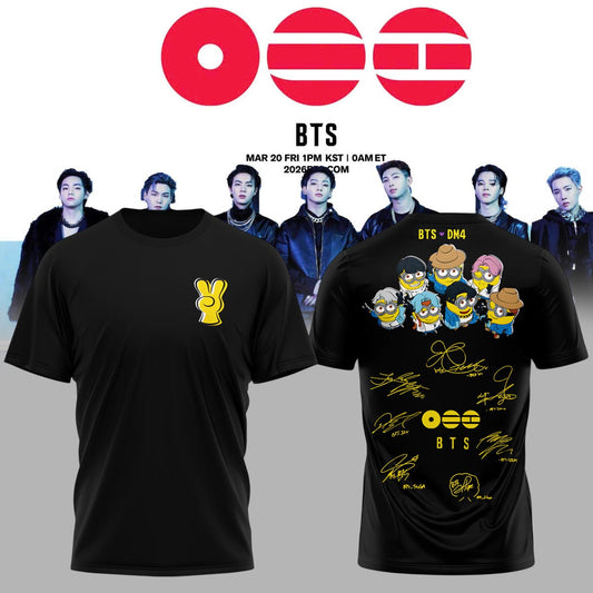 .BTS The 5th Album Release Limited Edition Signature – Tshirt