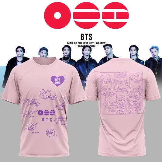 .BTS The 5th Album Release Limited Edition Signature – Tshirt