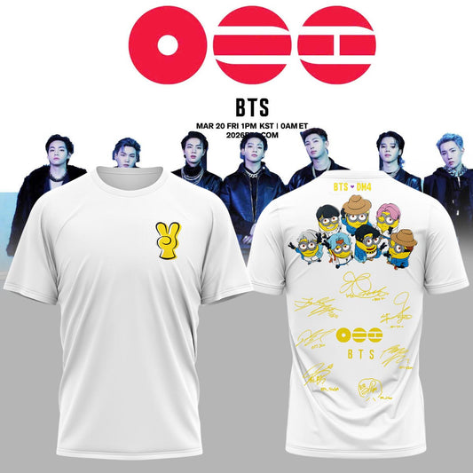 .BTS The 5th Album Release Limited Edition Signature – Tshirt
