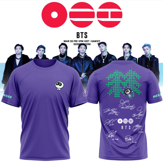 .BTS The 5th Album Release Limited Edition Signature – Tshirt