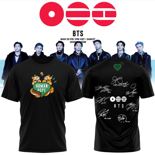 .BTS The 5th Album Release Limited Edition Signature – Tshirt