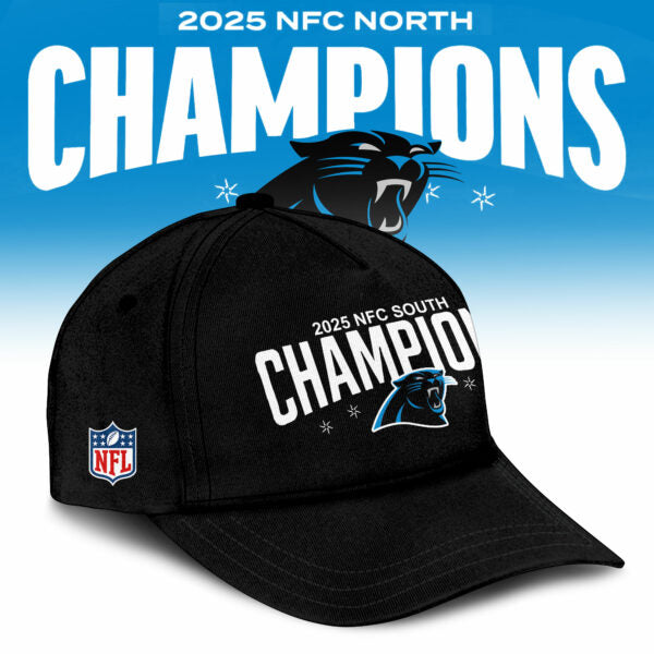 Carolina Panthers 2025 NFC North Division Champions Limited Edition Zip Hoodie