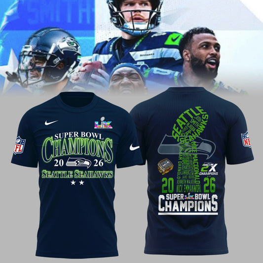 Seattle Seahawks Super Bowl LX Champions Limited Edition T.shirt